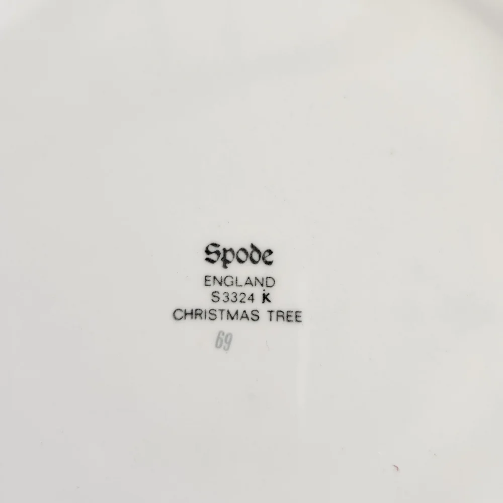 Spode Christmas Tree Candy Dish Trinket Box